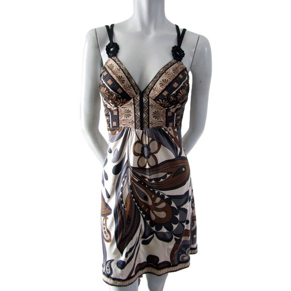 Hale Bob Paisley and Floral Minidress XS